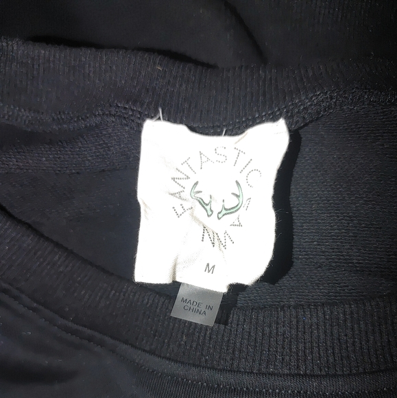 ʕ·ᴥ·ʔ Fantastic Fawn Oversized Sequins and Beaded Cheers Sweater Medium - Picture 3 of 3